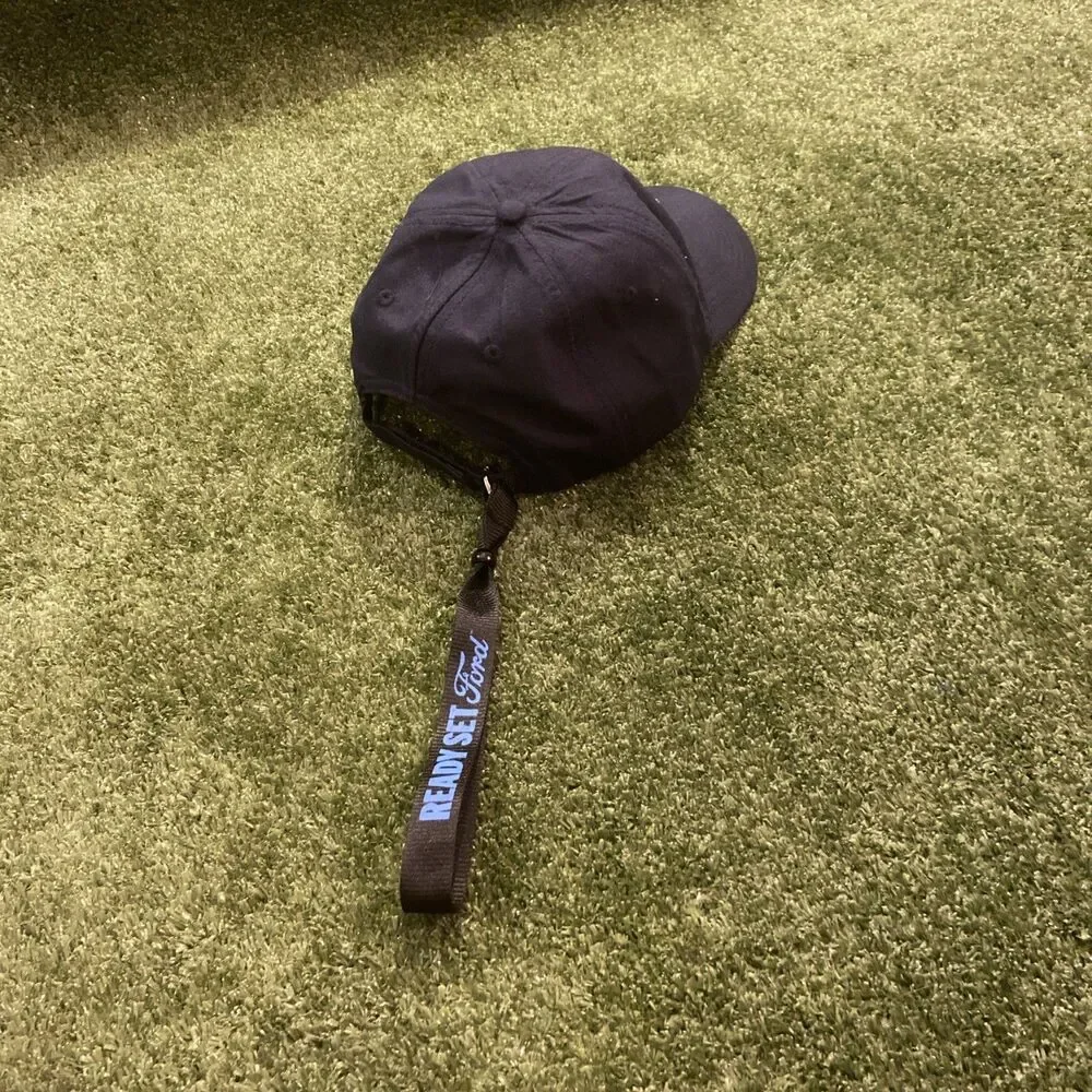Ford Baseball Hat Navy Blue Adjustable Cap & Keychain